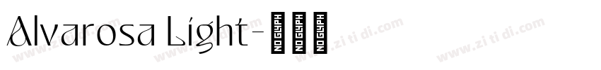 Alvarosa Light字体转换